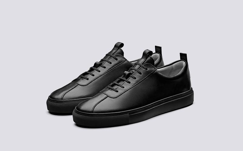 Grenson Sneaker 1 Mens Sneakers - Black Leather PT8152